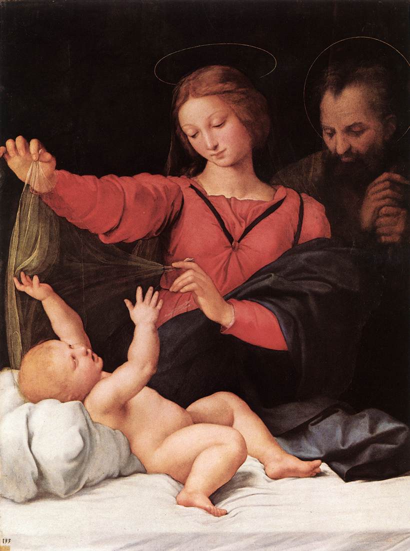 RAFFAELLO Sanzio Madonna of Loreto (Madonna del Velo) at